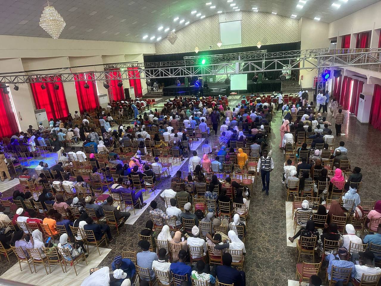 Packed conference hall